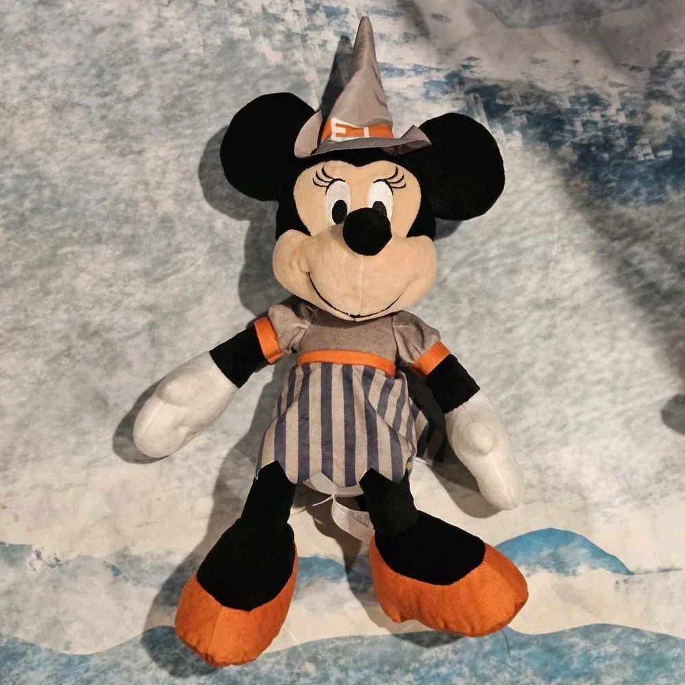 Disney Halloween Plush Lot Mickey Vampire Pluto In Costume Minnie Witch Baby